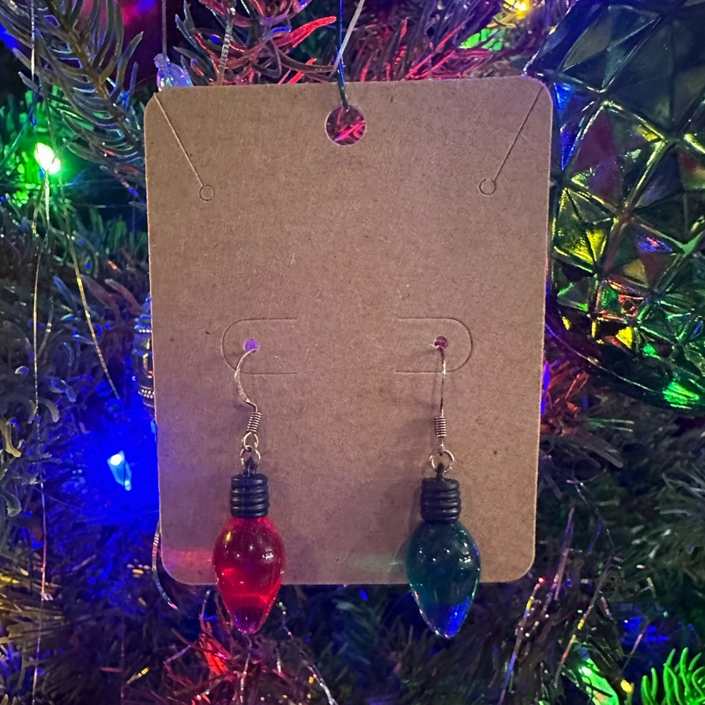 Christmas Light Earrings
